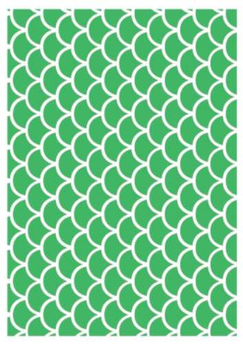 Printed Wafer Paper - Fish Scale Lime Green - Click Image to Close